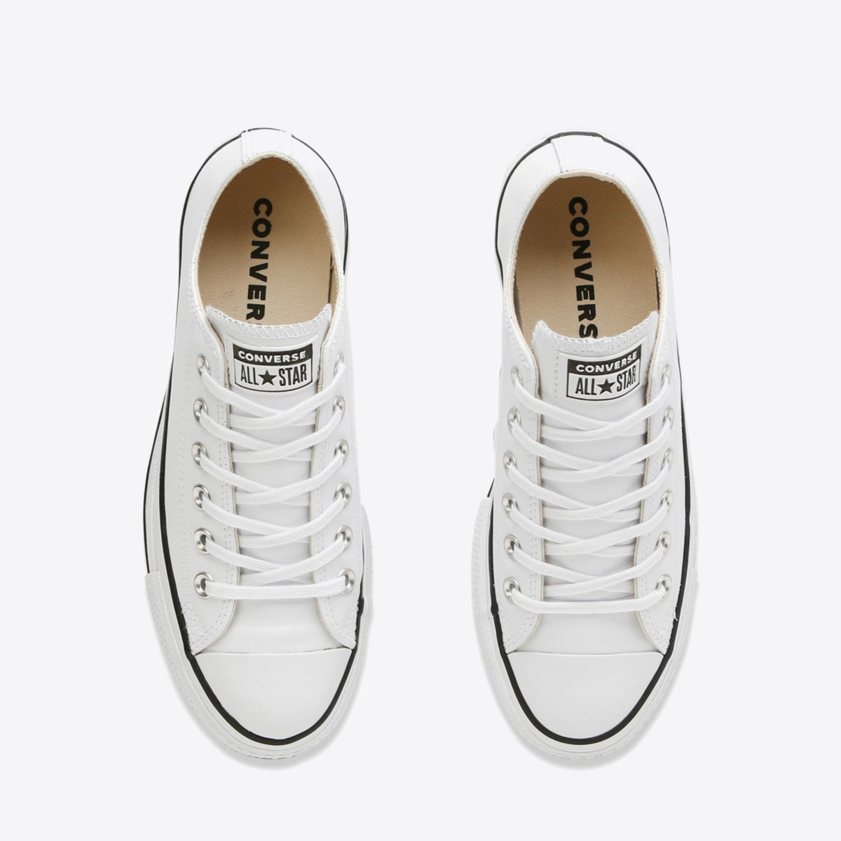 Chuck Taylor All Star Leather Lift Low White/Black